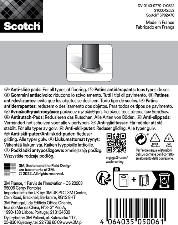 Actual product image Scotch Bumpers Anti slide (Stop dampers, 4 Piece)