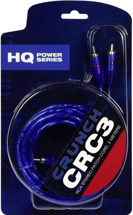 Crunch Cinch Stereo Audio Kabel, 3 m