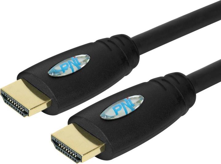 Actual product image PNI HDMI H500 High-Speed 1.4 V cable, male-male, Ethernet, gold-plated, 5 m (5 m, HDMI)