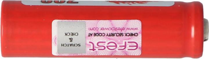 Actual product image Efest Battery IMR 14500 V2, positive pole raised (1 pcs., 14500, 700 mAh)