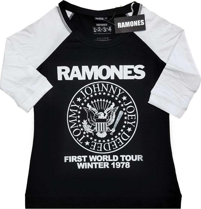 Immagine prodotto Ramones First World Tour 1978 (Bl - W) Raglan (Girlie) (4XL)
