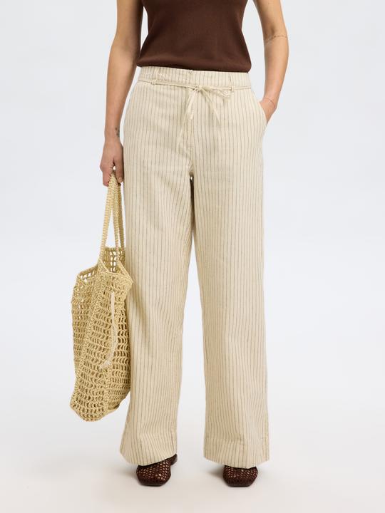 Actual product image Selected Femme Hanfmix Hose mit weitem Bein (42)