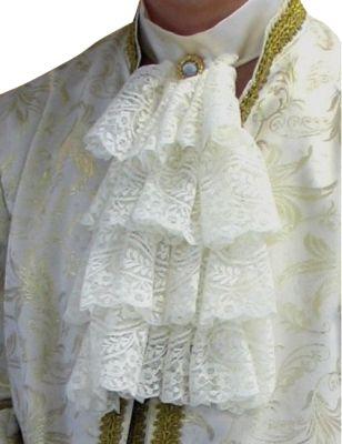 Actual product image Festartikel Müller Lace Jabot With Decorative Button