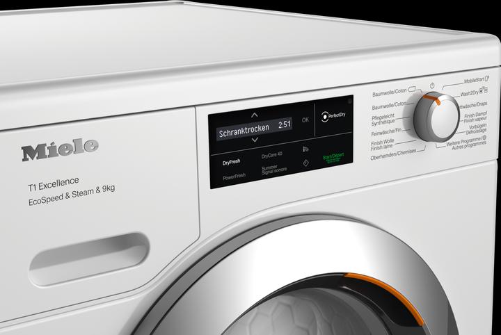 Actual product image Miele TEL700-85 CH EcoSp&Steam&9kg (9 kg, Left, CH plug)