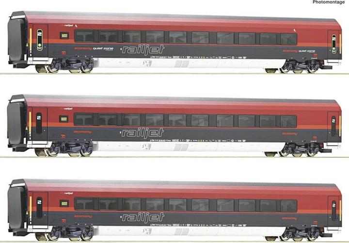 Produktbild Roco 74040 H0 3er-Set Railjet der ÖBB (Spur H0)