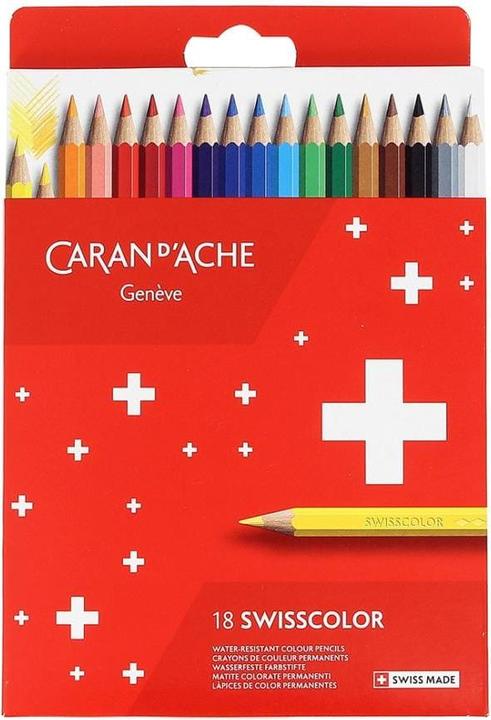 Caran d'Ache Swisscolor (Mehrfarbig, 18 x)
