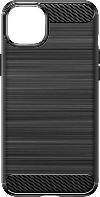 Actual product image Hurtel Flexible carbon pattern case for iPhone 15 Plus Carbon Case - blue (Apple iPhone 15 Plus)