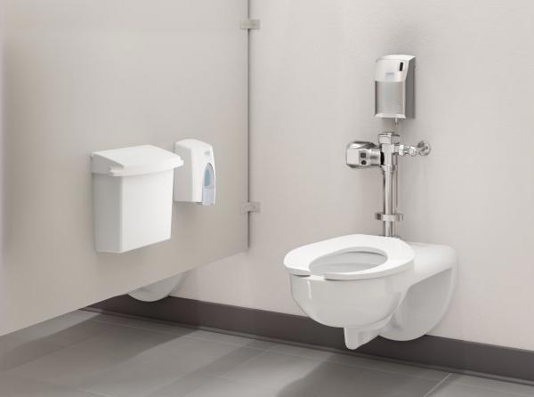 Image du produit Rubbermaid poubelle à couches collecteur de serviettes hygiéniques 5 L poubelle blanche avec seau