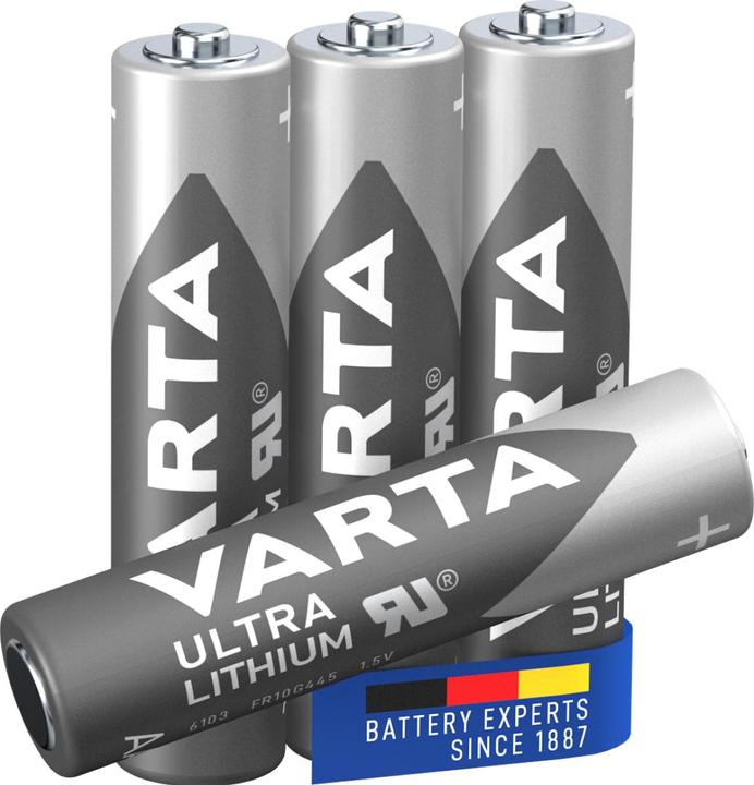 Produktbild Varta ULTRA Lithium (4 Stk., AAA, 1100 mAh)