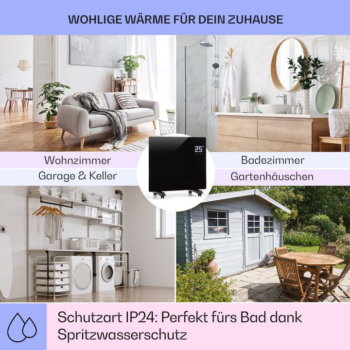 Image du produit Klarstein Chauffage électrique avec roulettes au sol (1000 W) (1000 W)