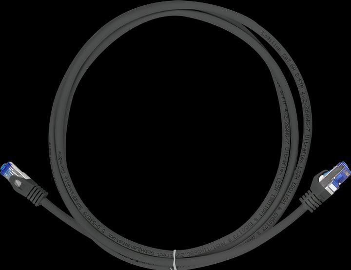 Image du produit LogiLink C6A123S RJ45 CAT 6a S/FTP 30m noir 1p. (S/FTP, CAT6a, 30 m)