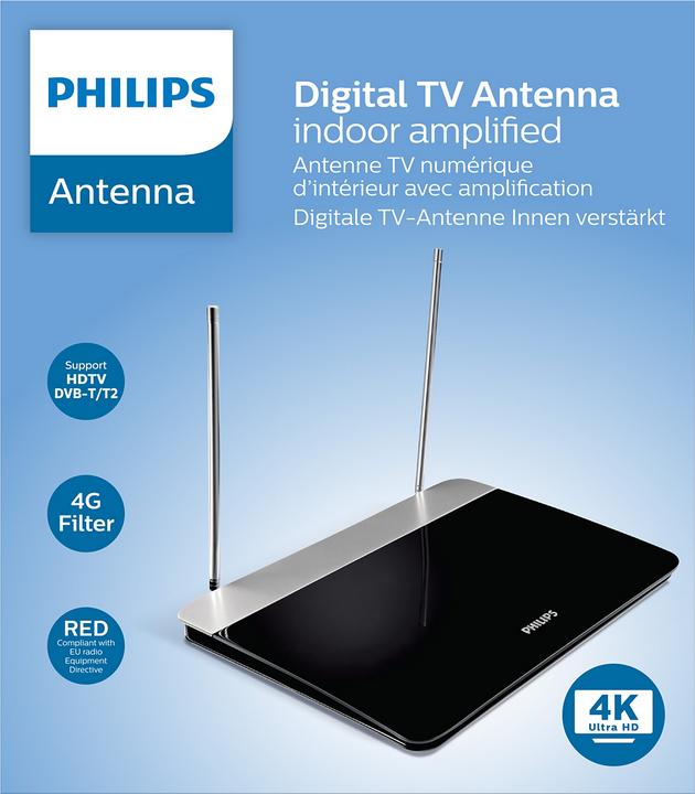 Image du produit Philips Antenne DVB-T d'intérieur SDV6227/12 (Antenne d'intérieur, 47 dB, UKW / MW / LW, DVB-T / -T2)