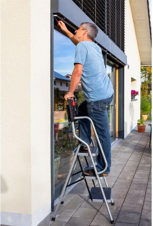 Produktbild Tedura Sicherheitsleiter 3 Stufen (Trittleiter, 135 cm)