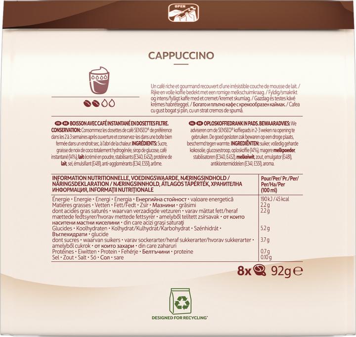 Actual product image Senseo Cappuccino 8Er (8 x Port.)