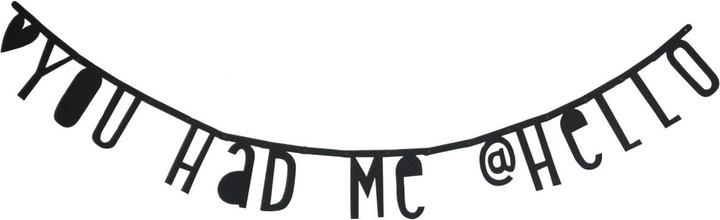 Actual product image A Little Lovely Company Letter banner GALE001 black