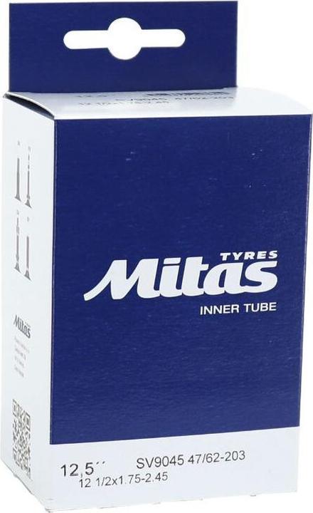 Produktbild Mitas Fahrradschlauch Standardventil 45 Grad abgewinkelt (12.5'')