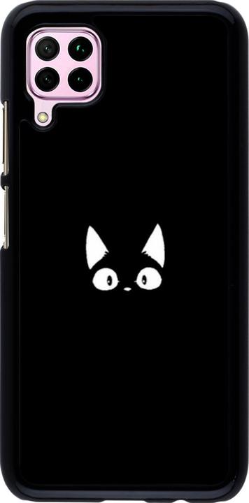 Actual product image PhoneLook Cover Funny cat on black (Huawei P40 Lite)