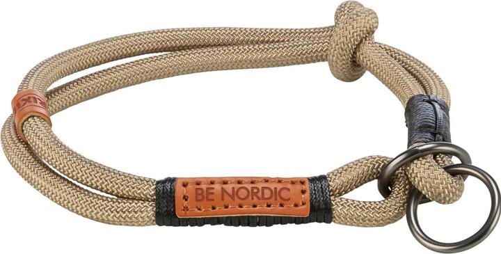 Produktbild Trixie BE NORDIC Zug-Stopp-Halsband M, 45 cm, Sand/Schwarz (M, Hund)