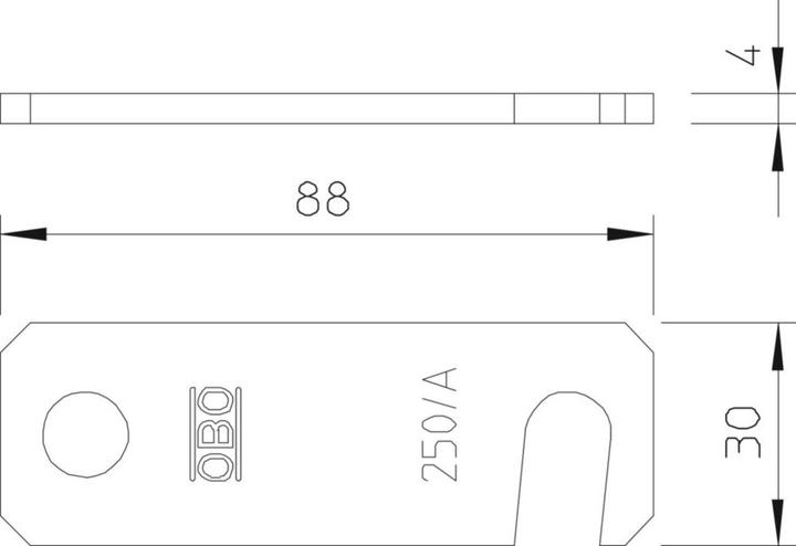 Produktbild OBO Bettermann Überleger für BigBar 12xM10, A2, 1.4301 5015890
