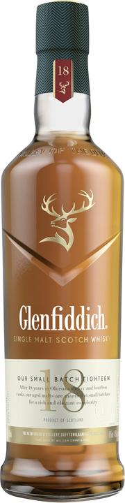 Produktbild Glenfiddich 18 Years Old (Scotch Whisky, Single Malt, 1 x 70 cl)