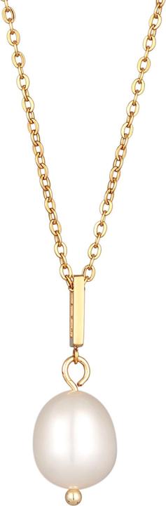 Image du produit Elli Collier perles de verre en laiton couleur or élégant pour les femmes (Laiton, 43 cm)