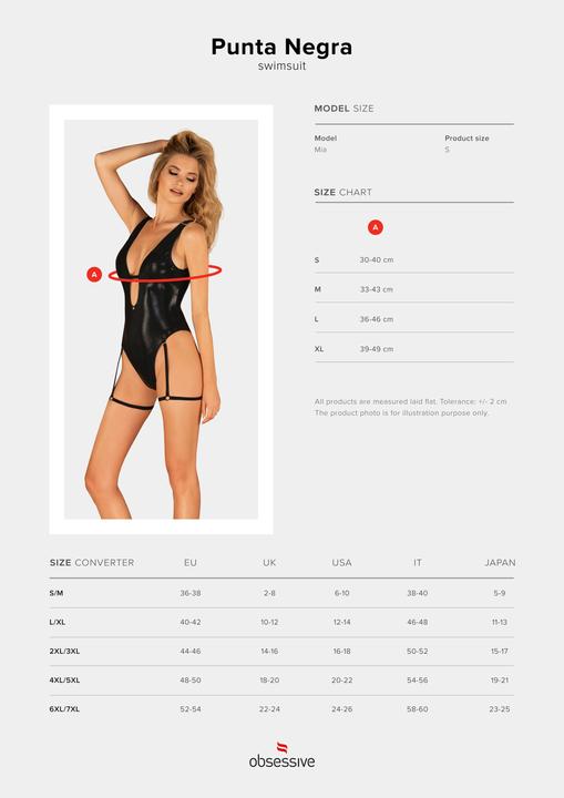 Image du produit Obsessive Punta Negra Maillot de bain une pièce - Noir (XL)