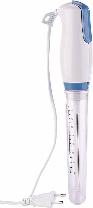 Produktbild Rosenstein & Söhne Elektrischer Mini-Handmixer mit Mixbecher-Aufsatz (30 W)