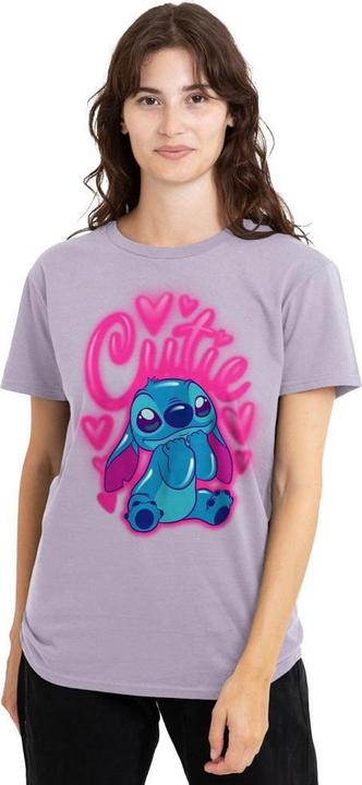Immagine prodotto Lilo & Stitch Cutie Maglietta Aerografo Donna (L)