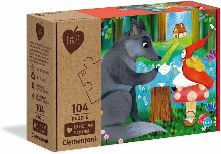 Actual product image Clementoni Play For Future Puzzle Little Red Riding Hood and the Wolf 104 pieces (104 pieces)