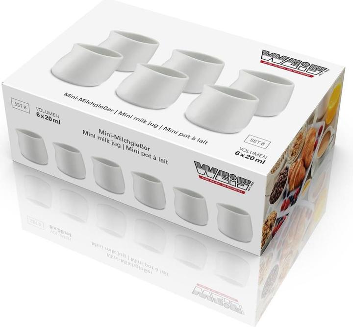 Produktbild Weis Milchgiesser 20ml set 6 aus Porzellan