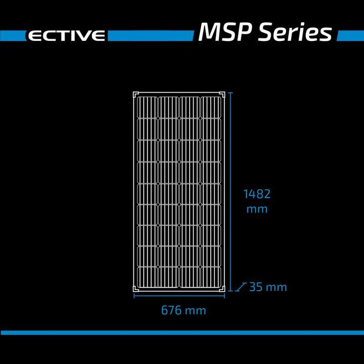 Image du produit Ective Panneau solaire 190W 12V mono panneau solaire PV module au lieu de 200 watts (190 W, 11.10 kg)