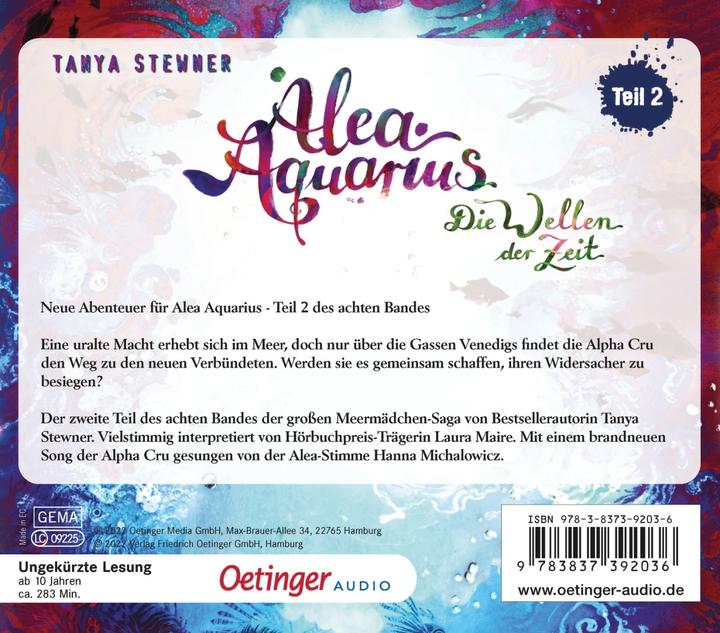 Actual product image Alea Aquarius 8 Part 2. The Waves of Time (Tanya Stewner, Laura Maire, Frank Gustavus, Claudia Carls, Guido Frommelt, German)