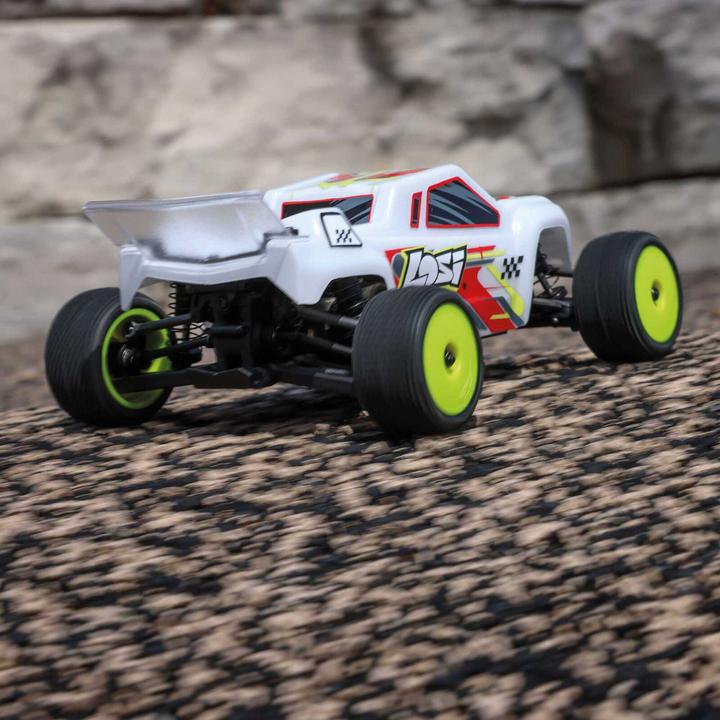 Produktbild Losi Micro-T 2S 1/28 2WD RTR Stadium Truck (Akku & Ladegerät enthalten), Weiss (RTR Ready-to-Run)