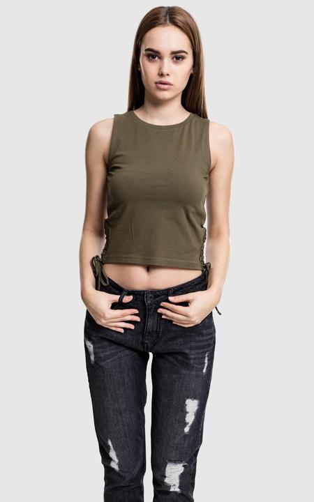 Image du produit Urban Classics Ladies Lace Up Cropped Top (L)