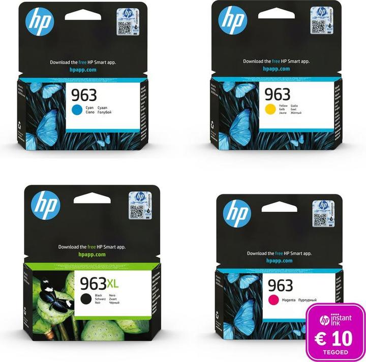 Actual product image HP 963 + 963XL - Inktcartridge kleur & zwart + Instant Ink tegoed