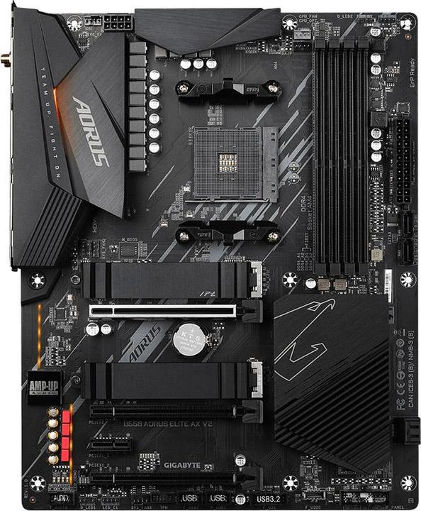 Actual product image Gigabyte B550 Aorus elite AX V2 (AM4, AMD B550, ATX)