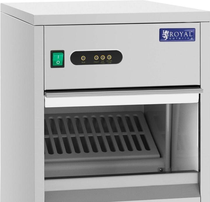 Produktbild Royal Catering Gastro Eiswürfelmaschine Eiswürfelbereiter Icecubemaker 20kg/24h Edelstahl