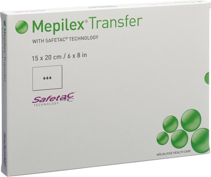Actual product image Mepilex Transfer Safetac wound dressing à 15 x 20cm (5 x)