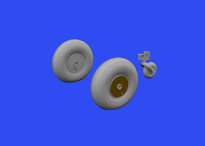 Actual product image Eduard Anson Mk.I wheels 1/48 AIRFIX
