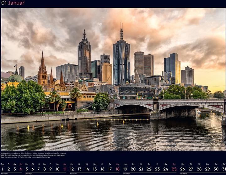 Produktbild Metropolen - Wandkalender 2026 (60 x 45 cm, Harter Einband, Deutsch)
