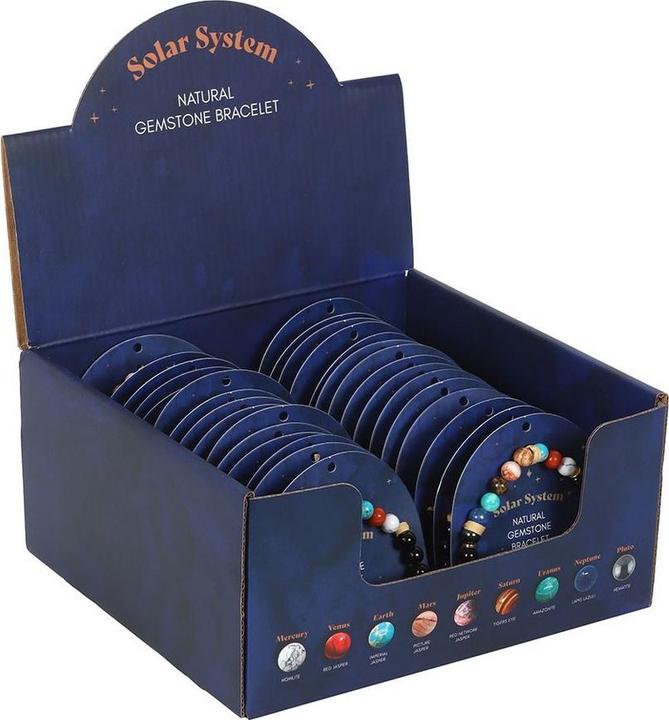 Produktbild Something Different Sonnensystem Armband Schmuckstein 30erPack (100% synthetisches Material)