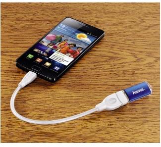 Produktbild Hama USB-2.0-OTG-Adapterkabel (0.15 m, USB 2.0)
