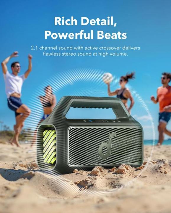 Productafbeelding soundcore Boom 2 (24 h, Oplaadbare batterij)