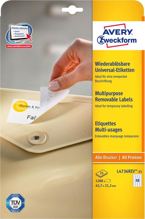 Produktbild Avery Universal-Etiketten