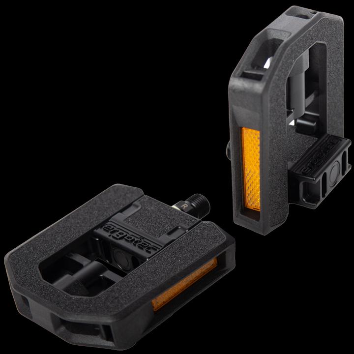 Ergotec Pedale EP-F 9/16" 9mm Faltpedale IGUS ALU/PP Kunststoff Format: 102x100mm Reflektor