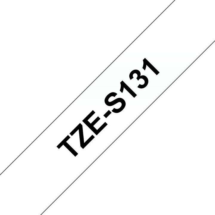 Immagine prodotto Brother Tze-S131 (1.20 cm, Nero, Trasparente)