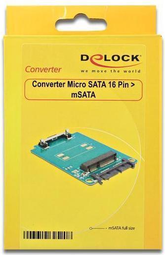Produktbild Delock Micro SATA 16 Pin > mSATA