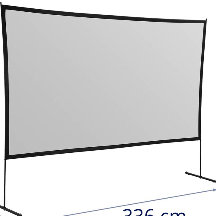 Produktbild Fromm & Starck Beamerleinwand Projektionsleinwand Mobile Beamer Leinwand 331,9 x 186,7 cm 16:9 (150", 16:9)