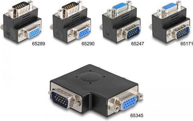 Immagine prodotto Delock Adattatore presa VGA a spina VGA 90ø (VGA)