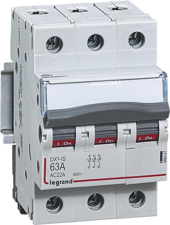 Immagine prodotto Legrand Interruttore a levetta Dx3 Off 3P 63A 406467 406467 Interruttore principale 3x63A